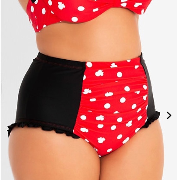 Hot Topic Other - 2/$30 Hot Topic | Minnie Mouse High Bikini Bottoms